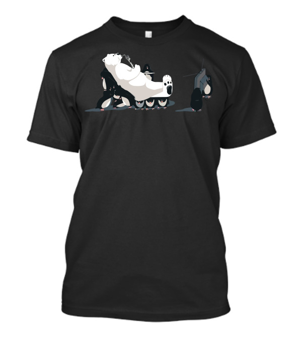 When Penguins Bribe Polar Bears Helicopter Cigars Relaxation T-Shirt