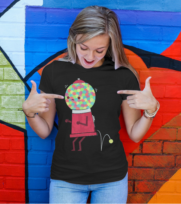 Gumball Machine Personified Urgency T-Shirt