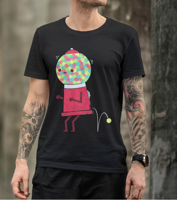 Gumball Machine Personified Urgency T-Shirt