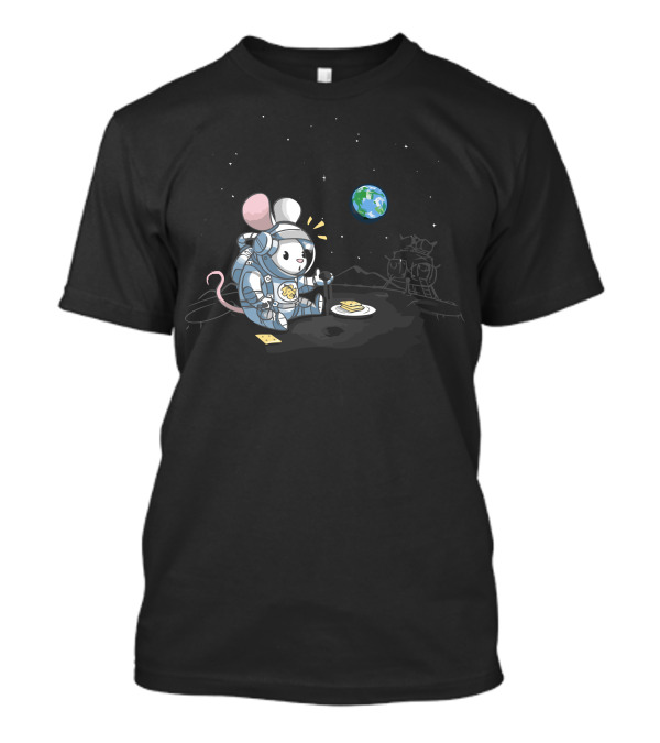 WhereS The Cheese Moon Mouse Astronaut Earth Space Adventure T-Shirt