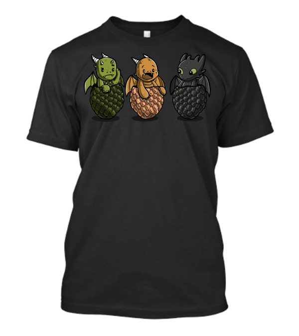 Who Are You Dragon Egg Hatchlings Character Trio T-Shirt