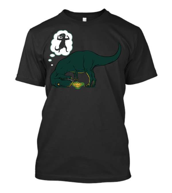Wishful Thinking T-Rex Dreaming Of Muscles T-Shirt