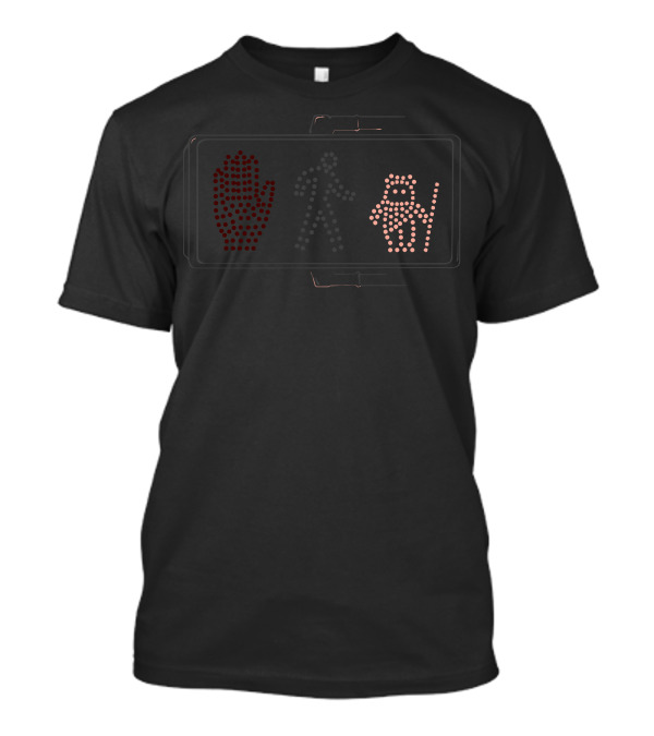 Wok Signal Traffic Light Walking Yeti T-Shirt