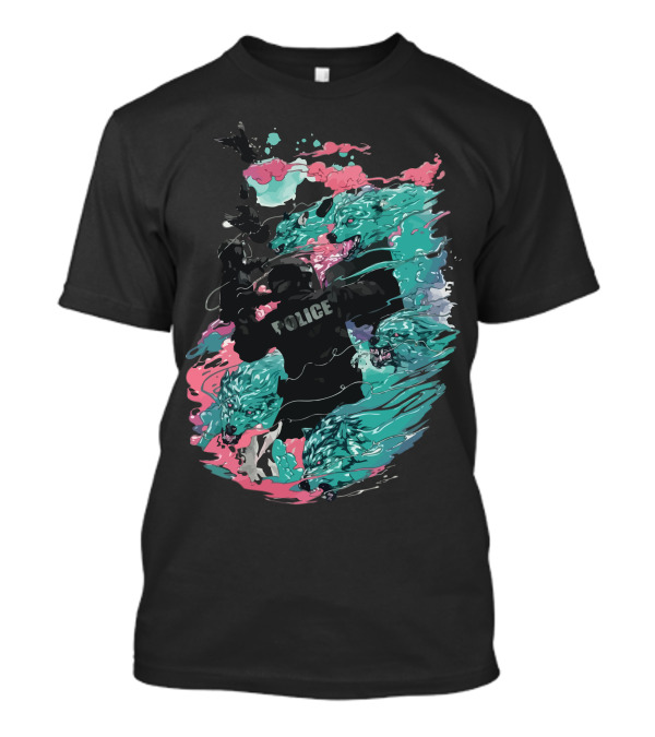 Police Wolf Pack Swirl Wolfgang T-Shirt