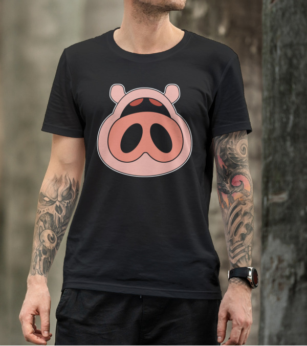 Yattaman Maialino Pig Nose T-Shirt