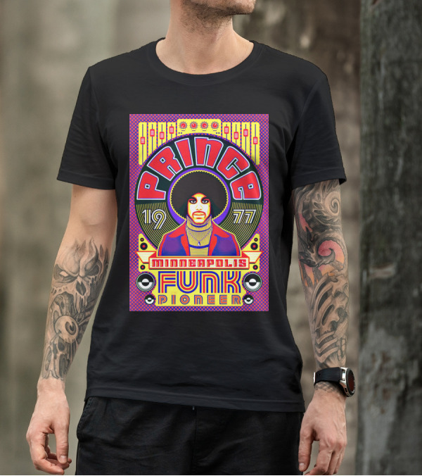 Prince Minneapolis Funk Pioneer 1977 T-Shirt