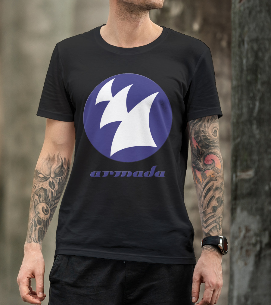 Armin Armada Sailboat Symbol Blue Circle Emblem T-Shirt