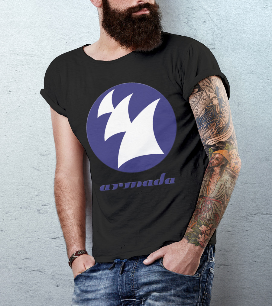 Armin Armada Sailboat Symbol Blue Circle Emblem T-Shirt