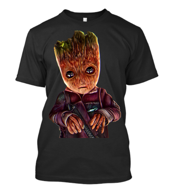 Awful Groot Guardians Of The Galaxy Sad Baby Tree Character T-Shirt