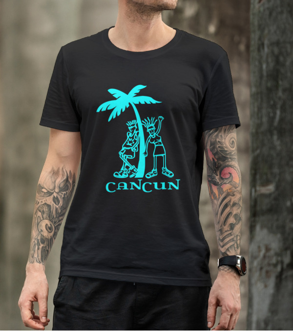 Cancun Palm Tree Fun Vacation T-Shirt