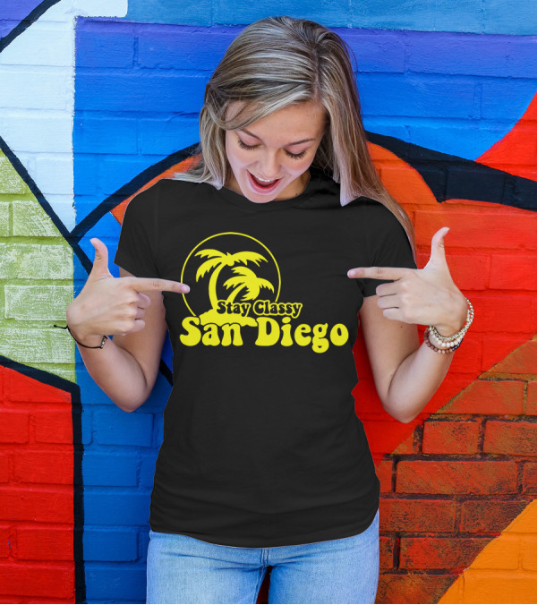 Stay Classy San Diego Palm Tree T-Shirt
