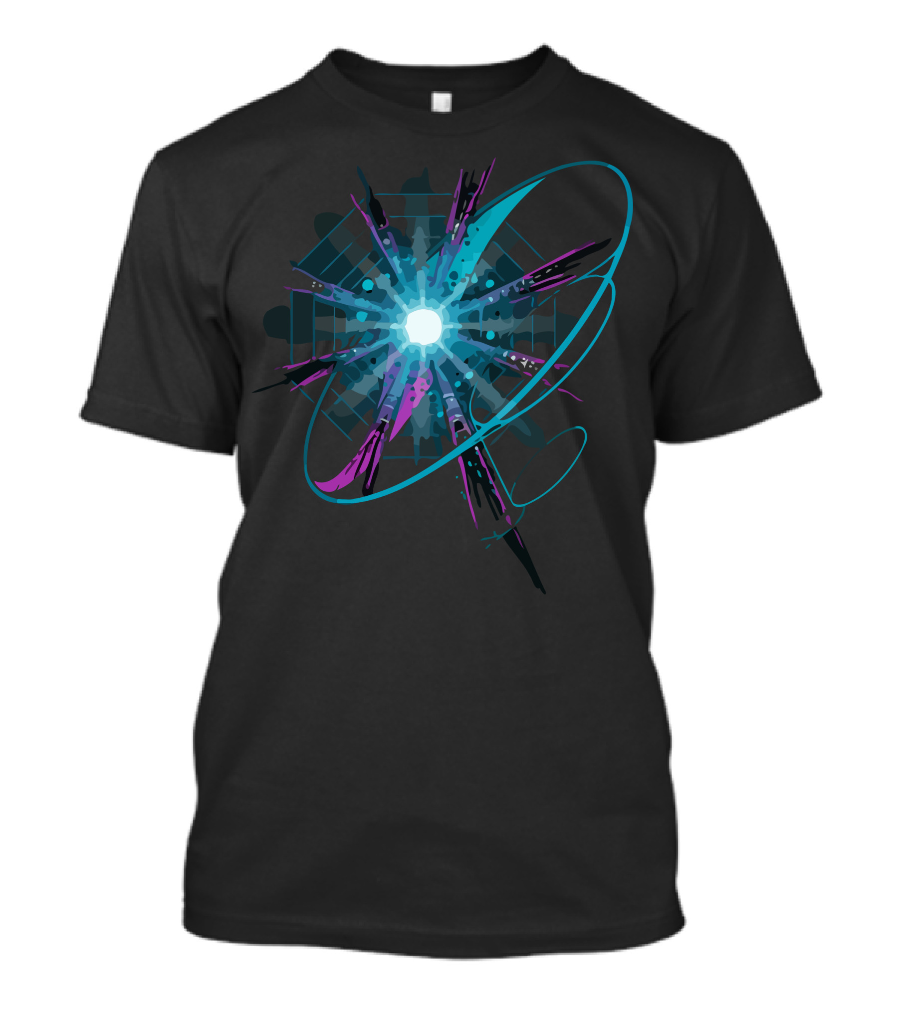 Collision Particle Explosion Pulsar Burst T-Shirt