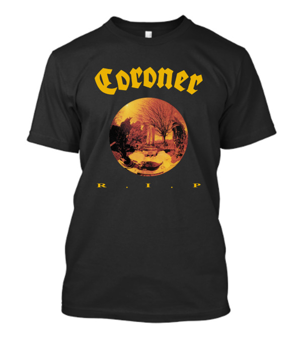 Coroner R.I.P. Thrash Metal Band 87 Album Cover T-Shirt