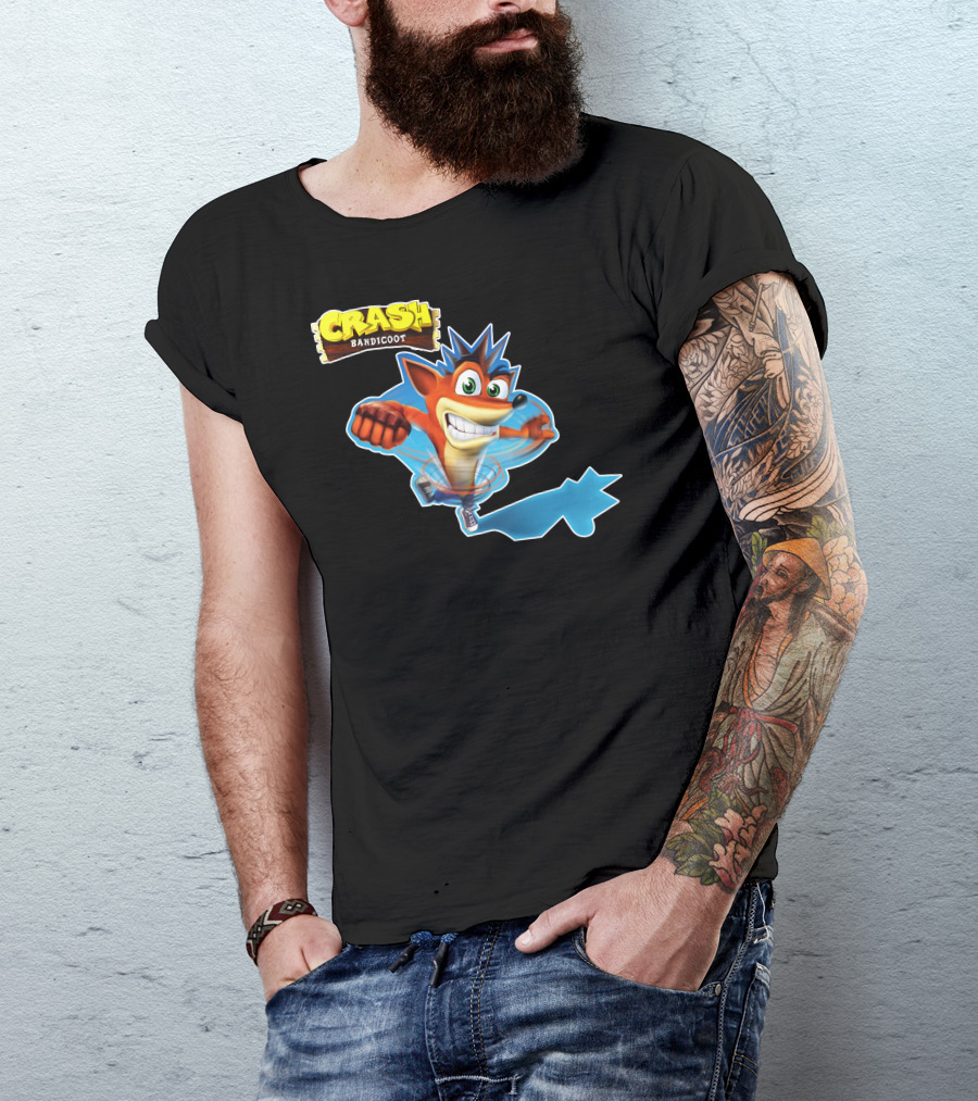 Crash Bandicoot Iconic Video Game Character T-Shirt
