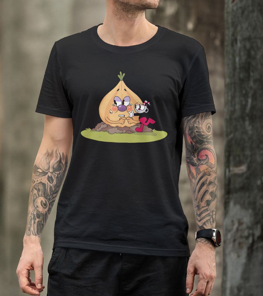 Cuphead Bros Teary Onion Give Me Hug T-Shirt