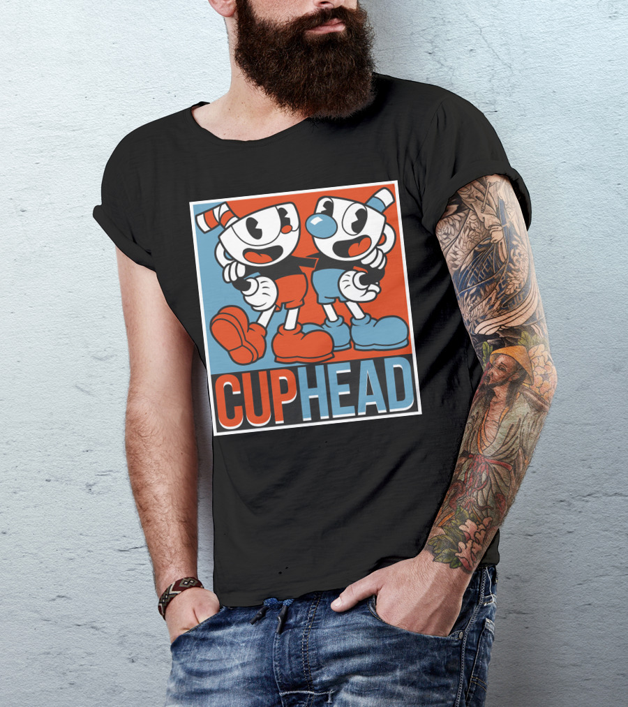 Cuphead Bros Classic Cartoon Duo T-Shirt