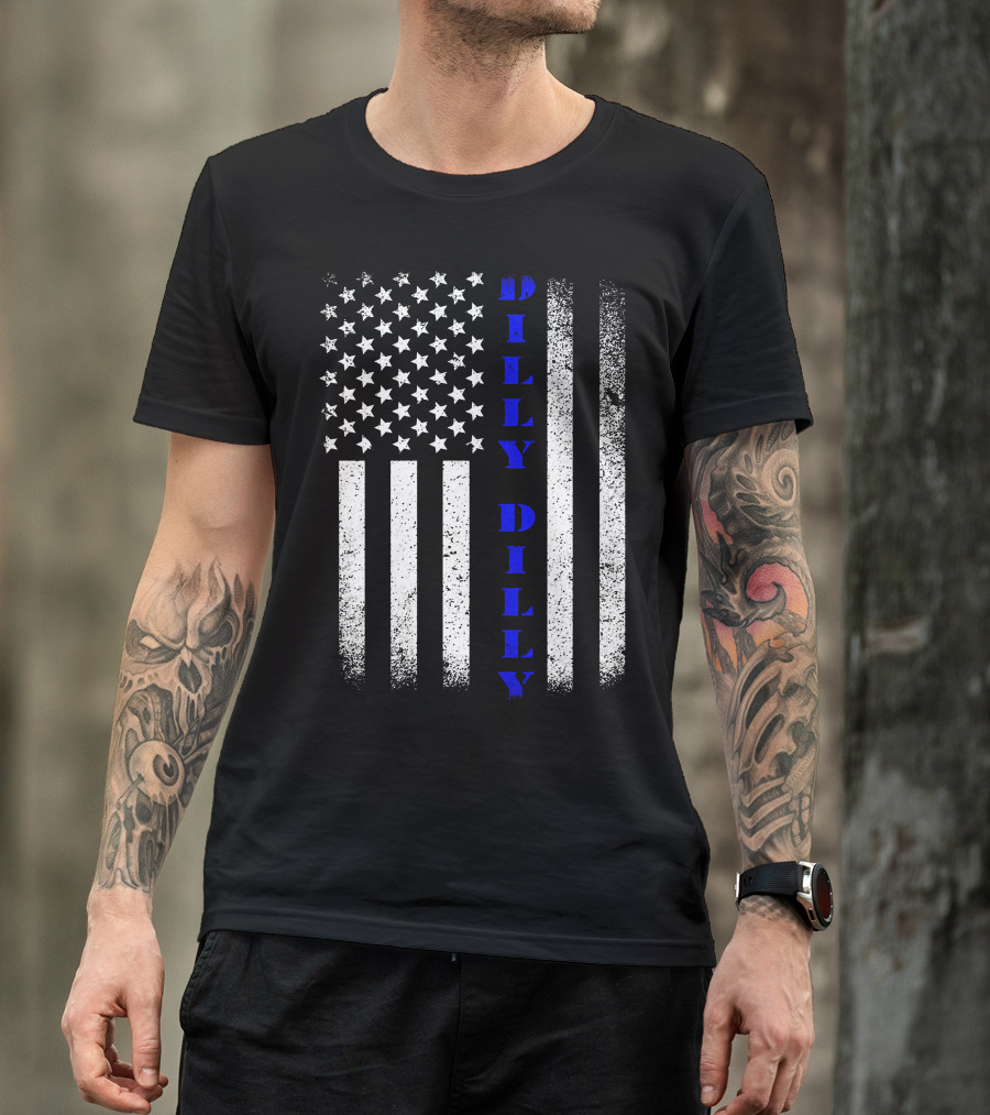 Dilly Dilly Vertical Stars And Stripes American Flag T-Shirt