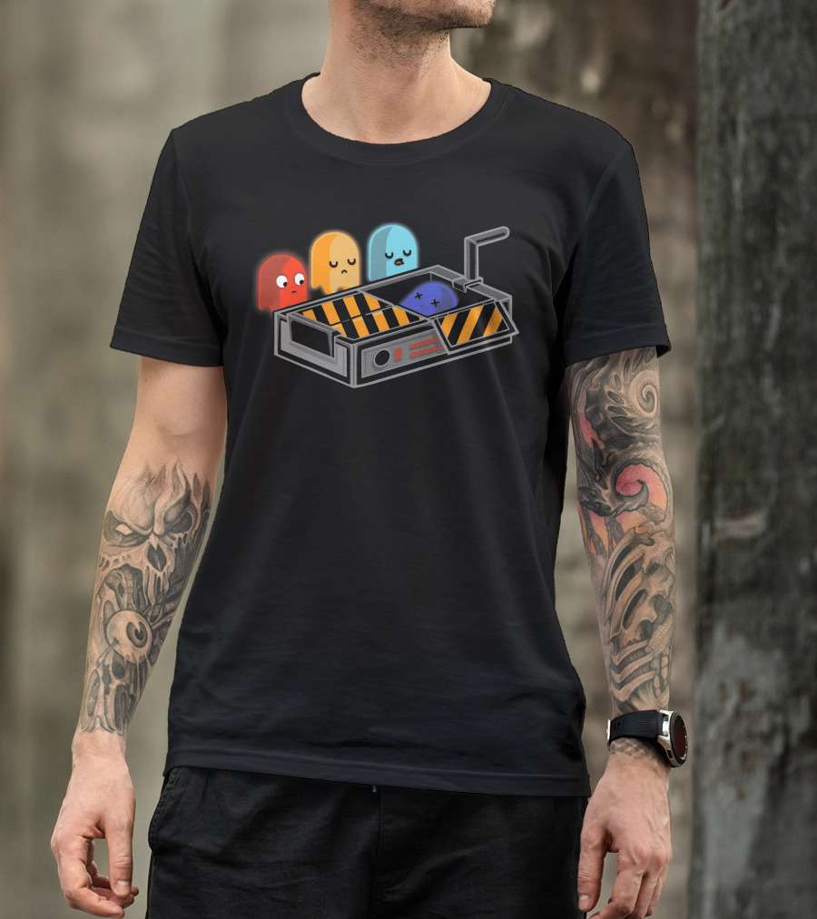 Ghost Busted Ghost Trap With Recognizable Characters T-Shirt