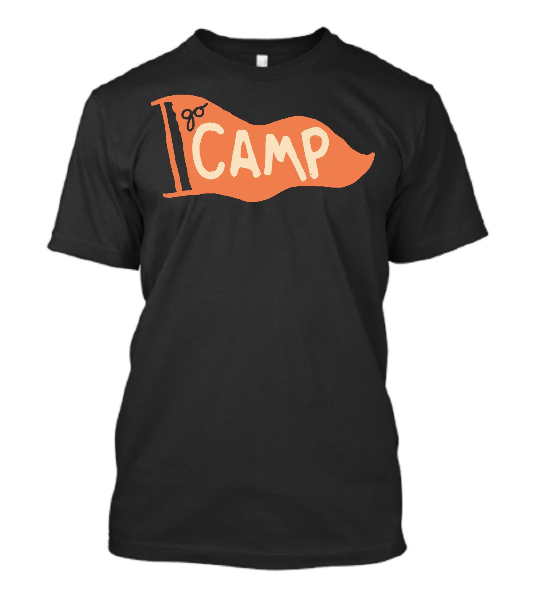 Go Camp Flag Adventure Vibes Camping Wanderlust T-Shirt