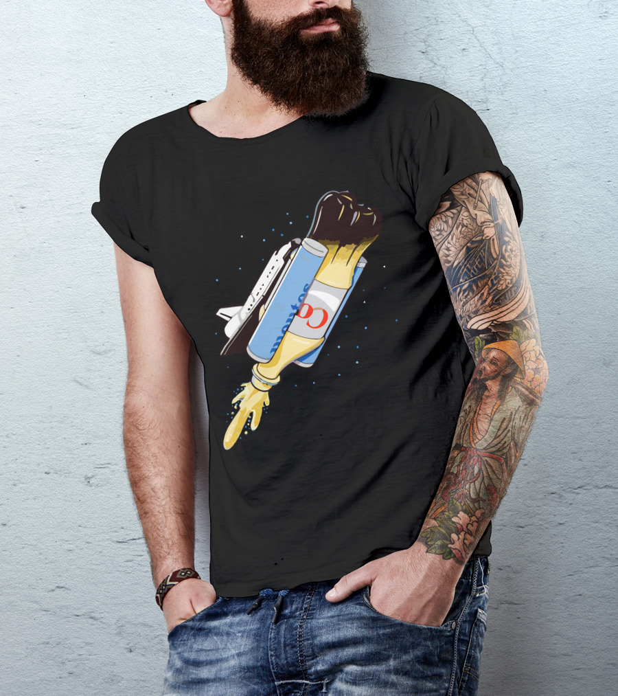 Launch Space Shuttle Popsicle Rocket Ride T-Shirt