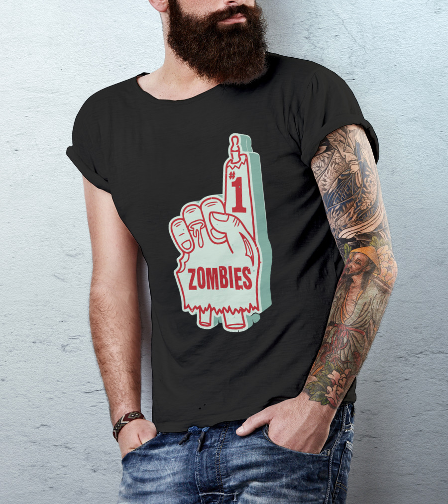1 Foam Finger Zombies T-Shirt
