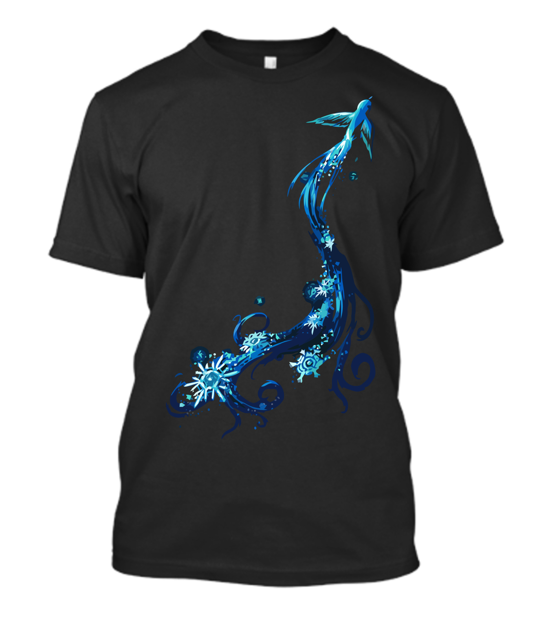 Going Away Is The Bluebird With Snowflakes And Flowing Blue Tail T-Shirt