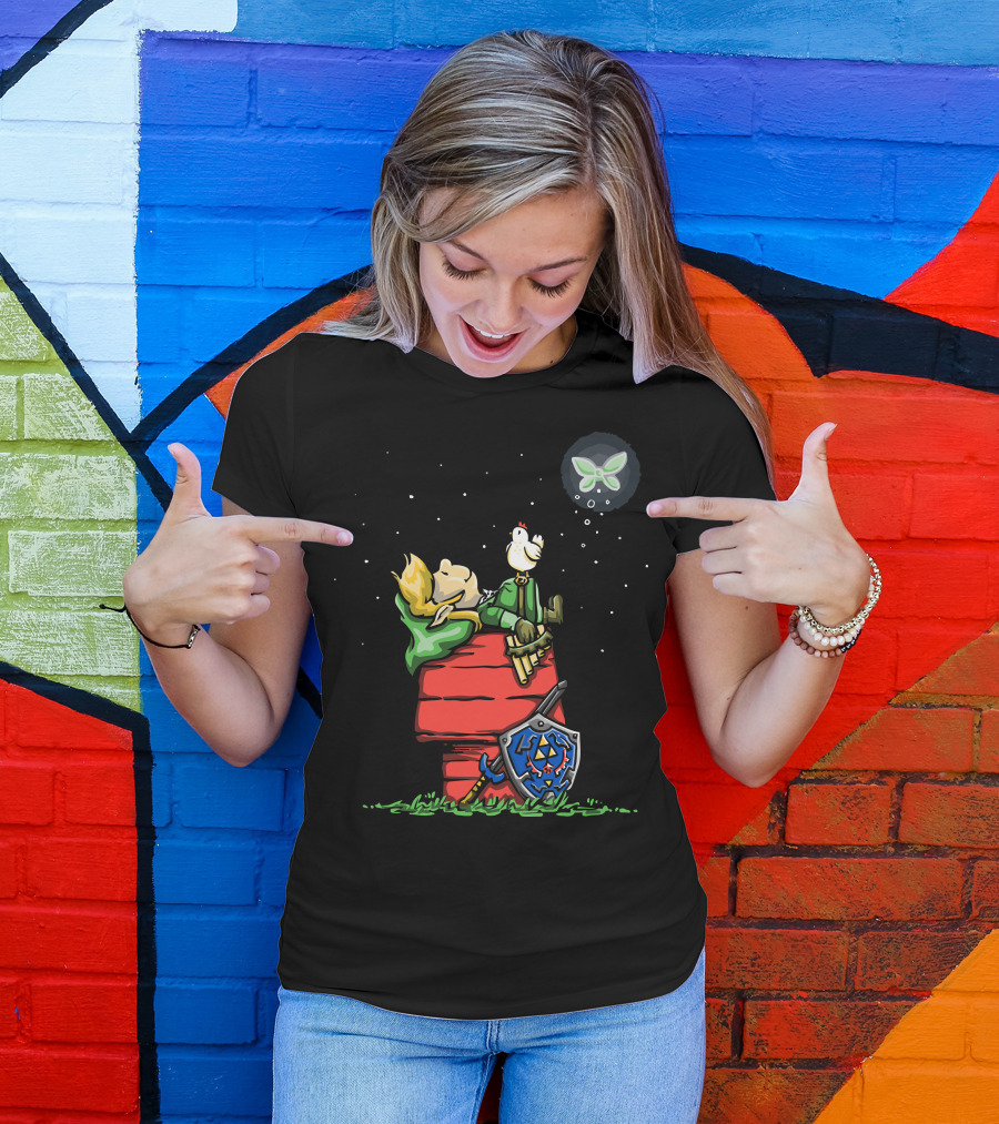 Good Grief Link Snoopy Hyrule Crossover T-Shirt