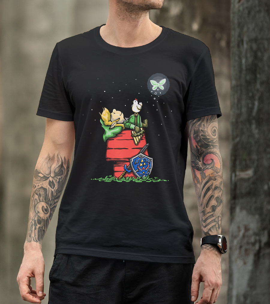 Good Grief Link Snoopy Hyrule Crossover T-Shirt
