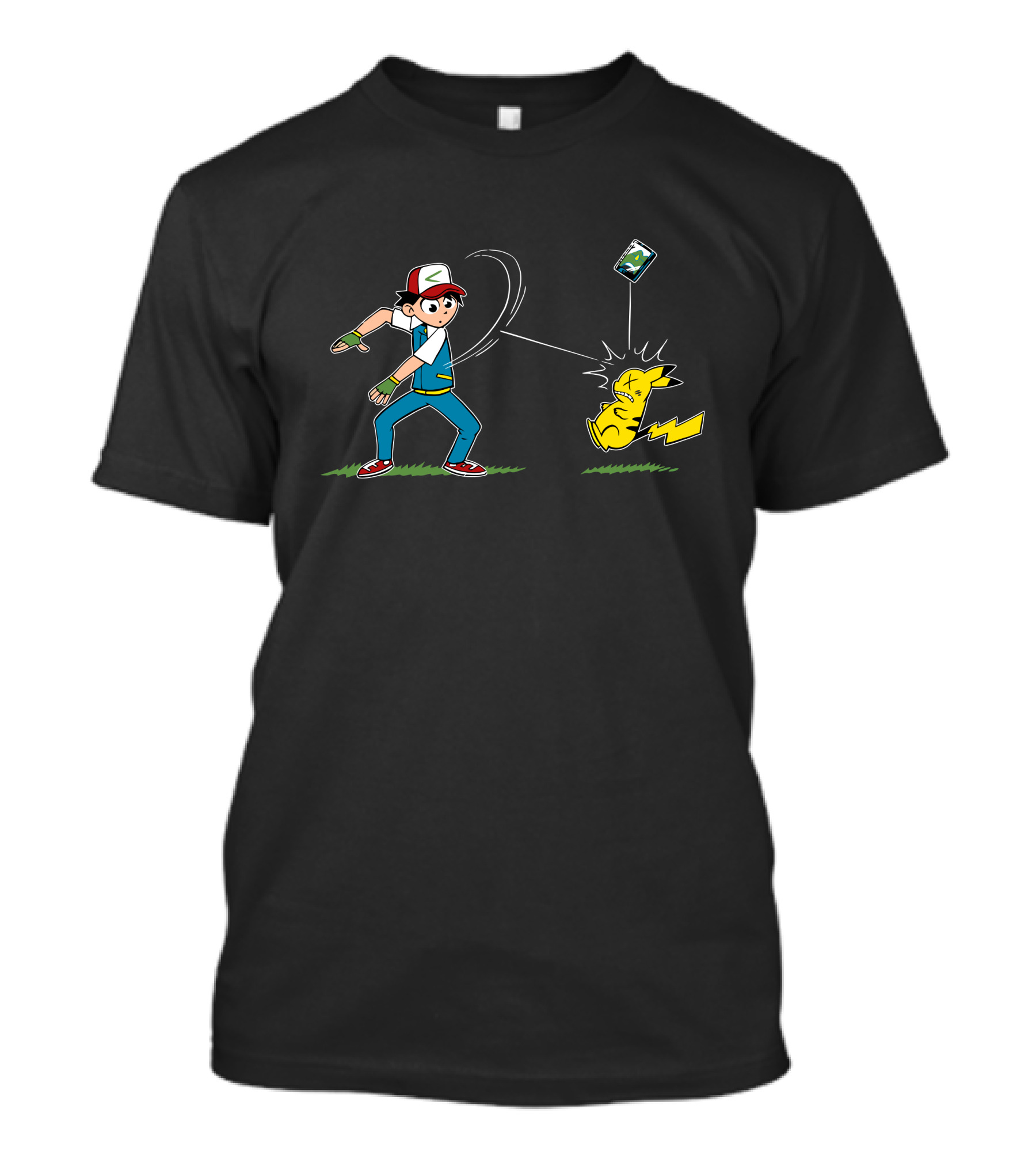 Pokémon Card Throwing Pikachu Capture T-Shirt