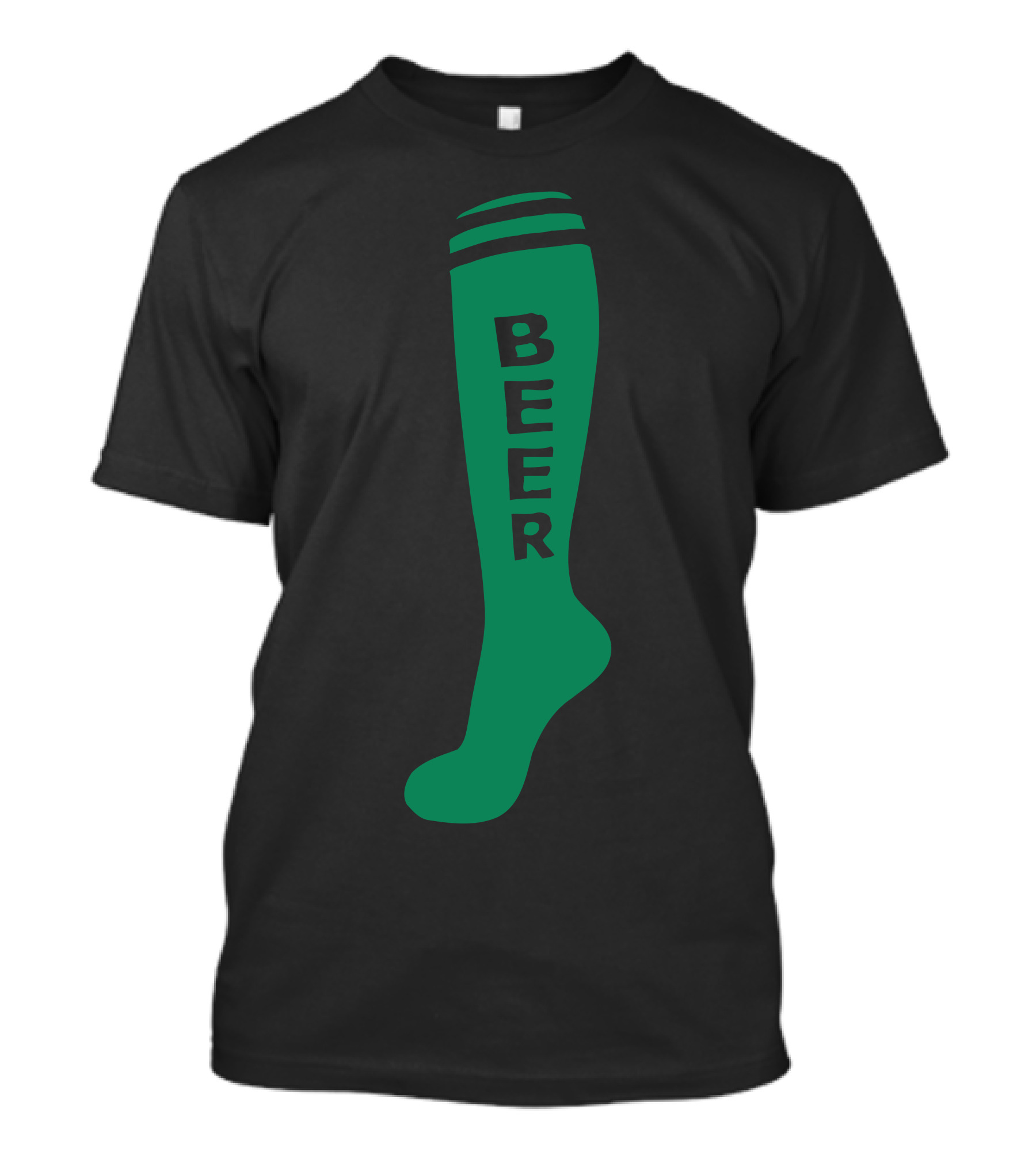 Green Beer Knee High Socks T-Shirt