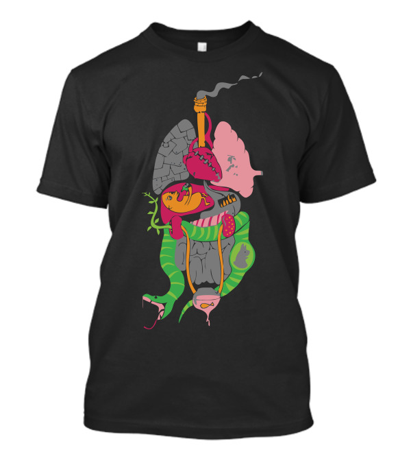 Bizarre Cartoon Anatomy T-Shirt