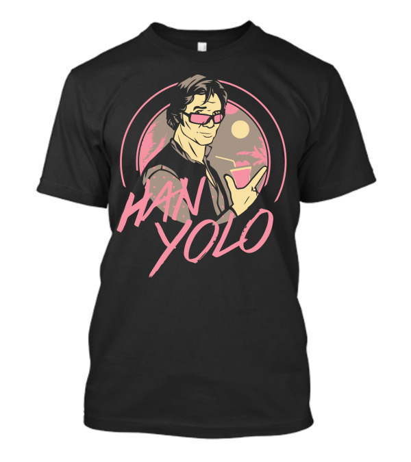 Han Yolo Retro Sunglasses Beach Vibes T-Shirt
