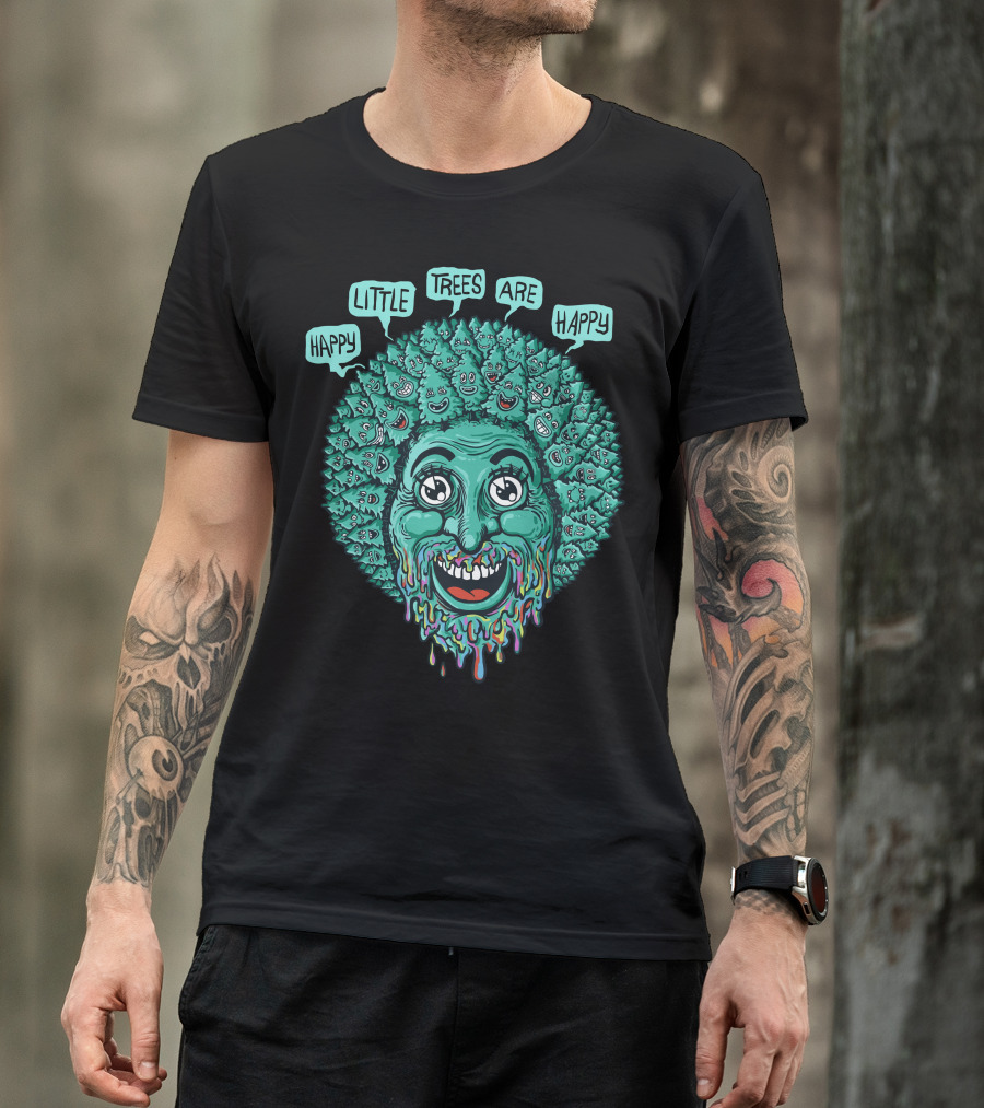 Happy Little Trees Are Happy T-Shirt
