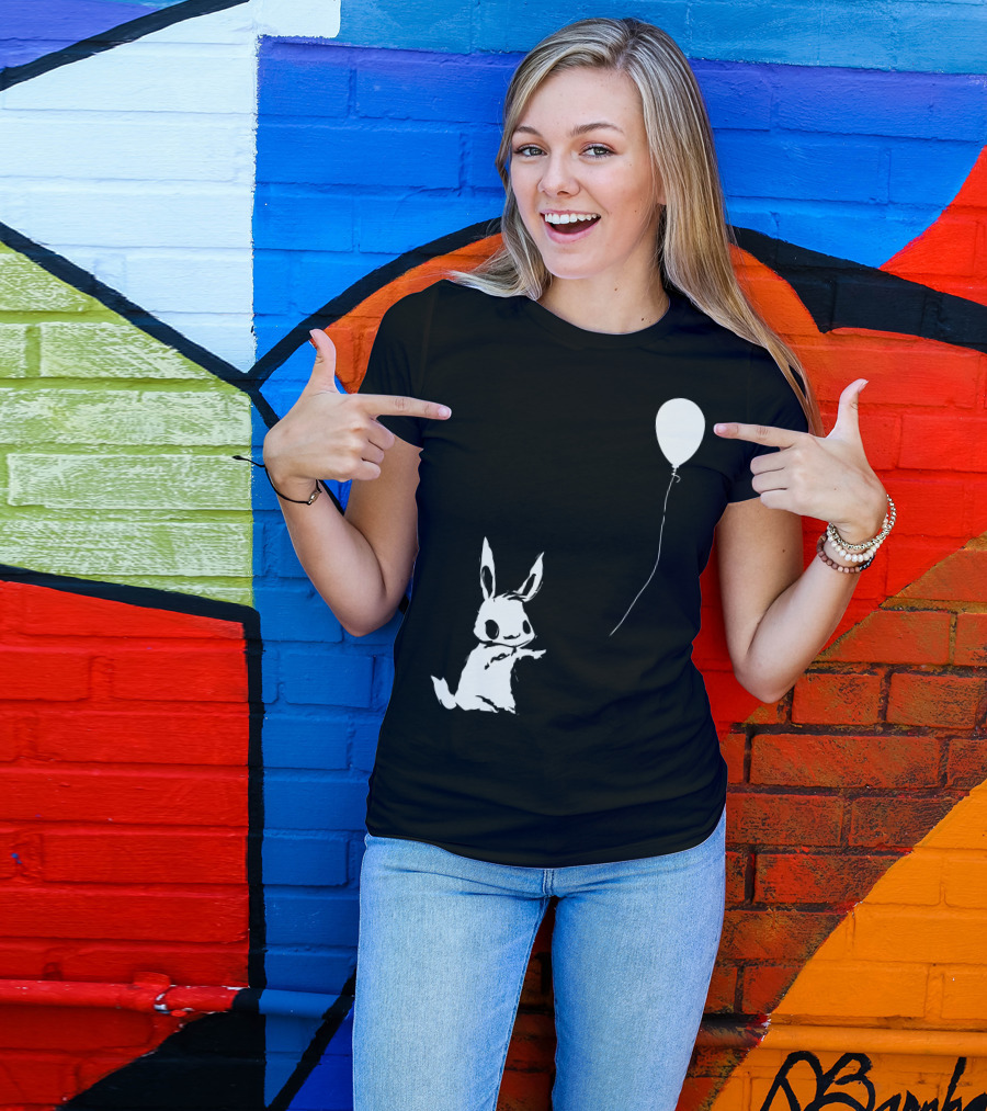 Hey Wait Up You Are My Best Friend Balloon And Rabbit T-Shirt