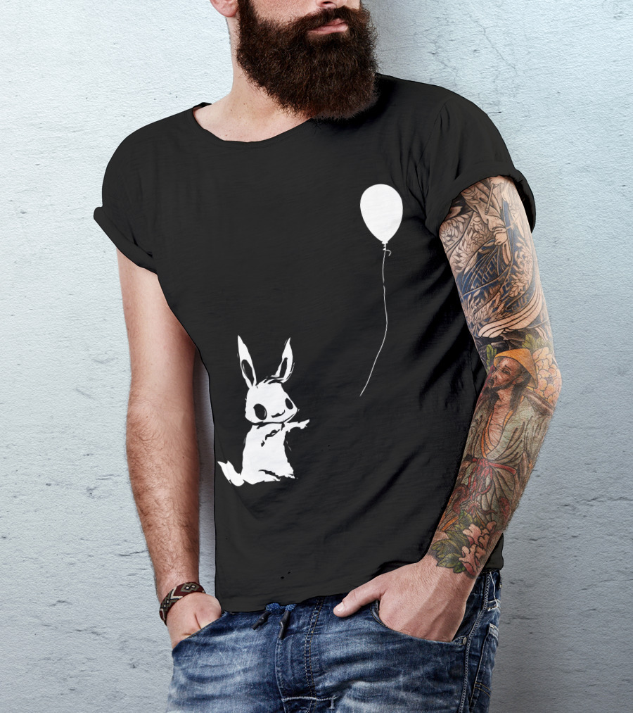 Hey Wait Up You Are My Best Friend Balloon And Rabbit T-Shirt