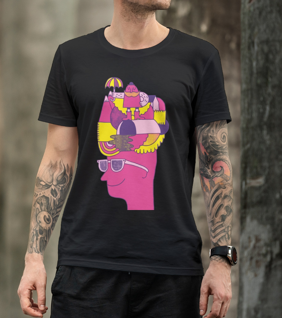 Holiday Vibes With Sunglasses And Relaxing Figures T-Shirt