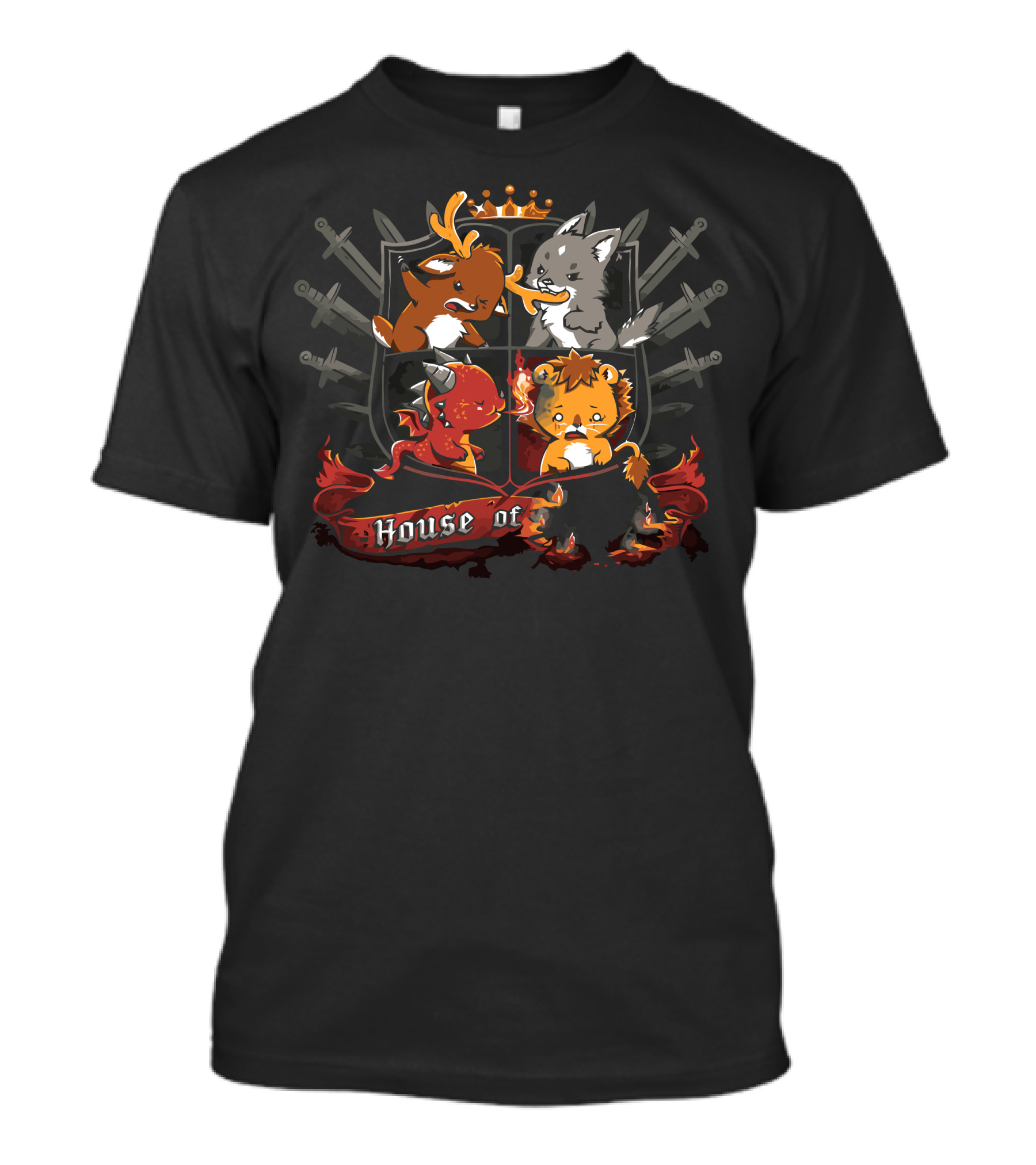 House Of Malcontent Creatures Crest Shield T-Shirt