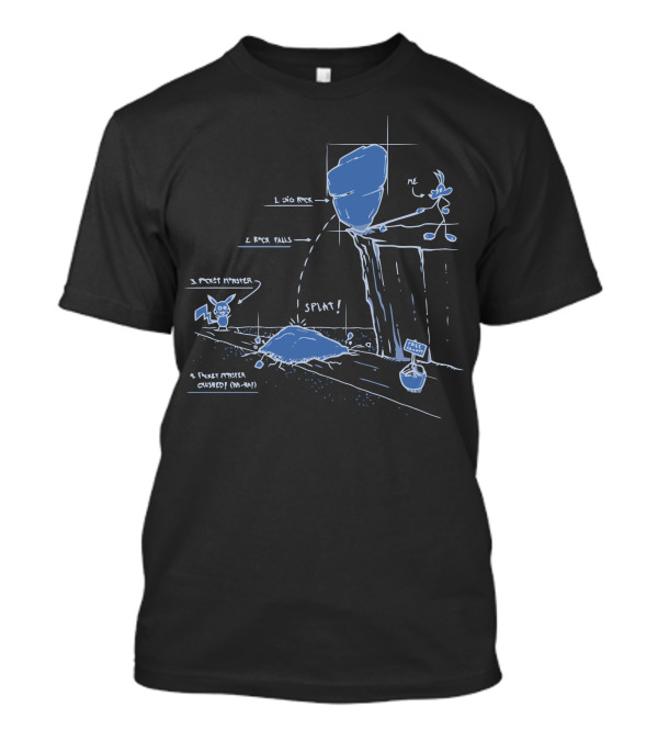How To Catch Them Pocket Monster Crusade Blueprint With Big Rock And Splat Plan T-Shirt