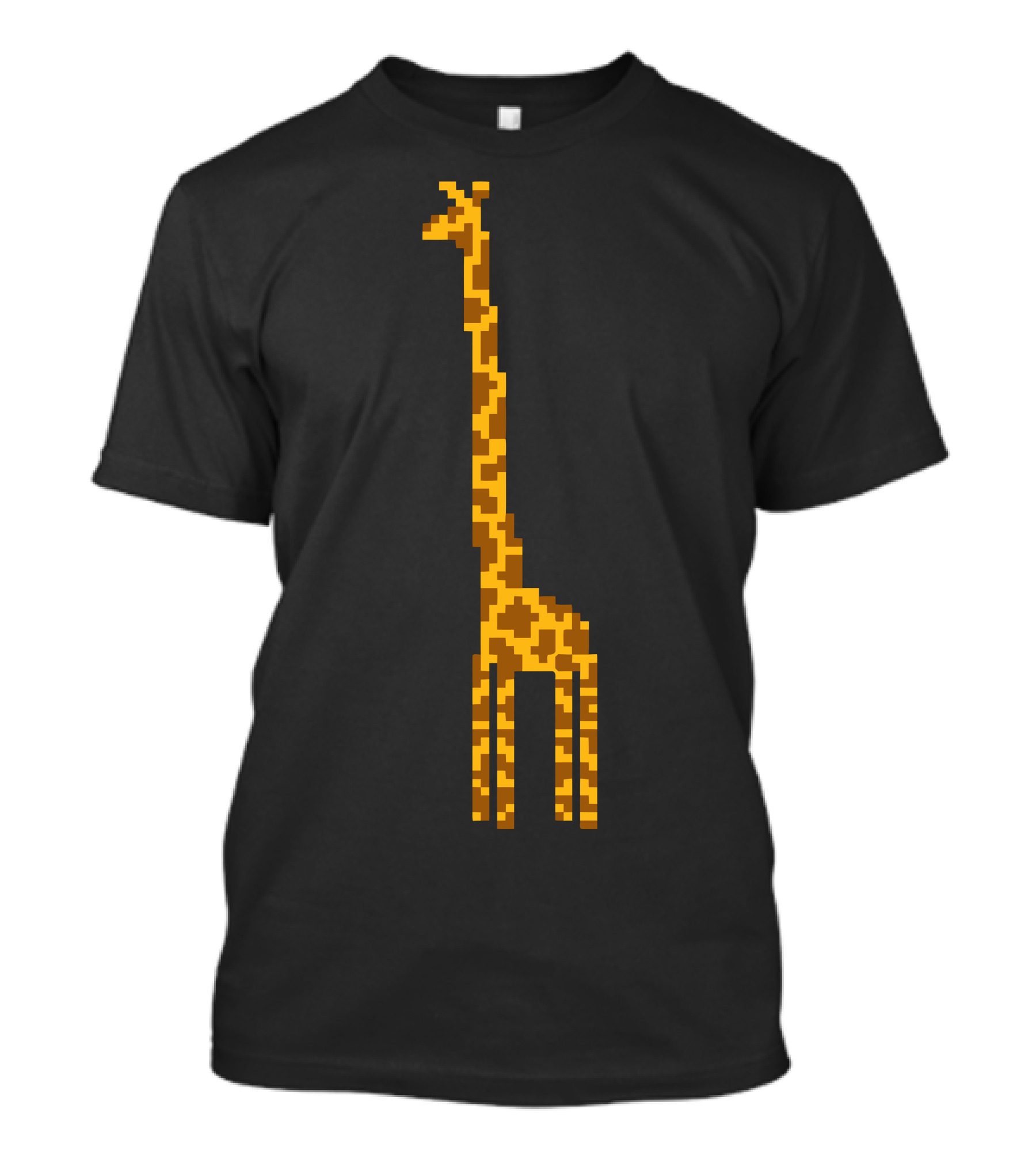 Pixel Art Giraffe Pattern I Am Taller Than Most Things T-Shirt