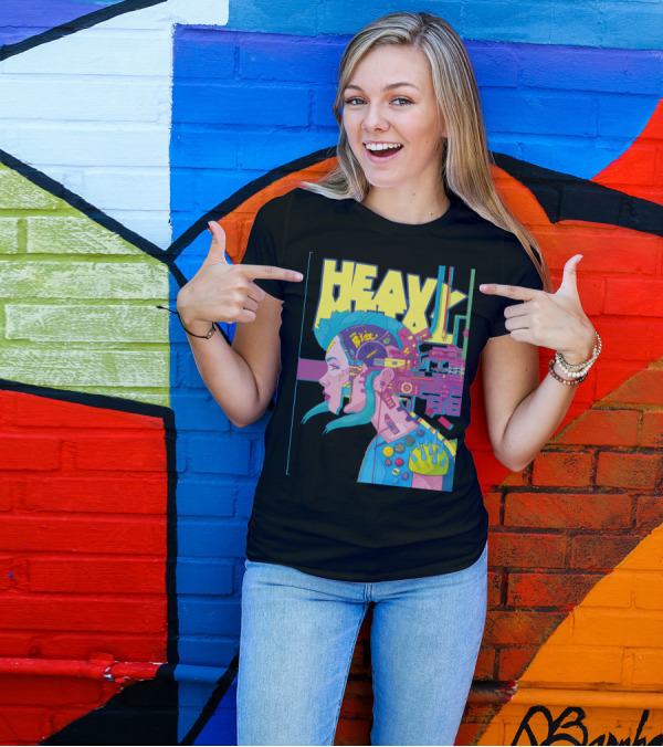 HEAVY 264 388 Pilot 0101 Cyberpunk Futuristic T-Shirt
