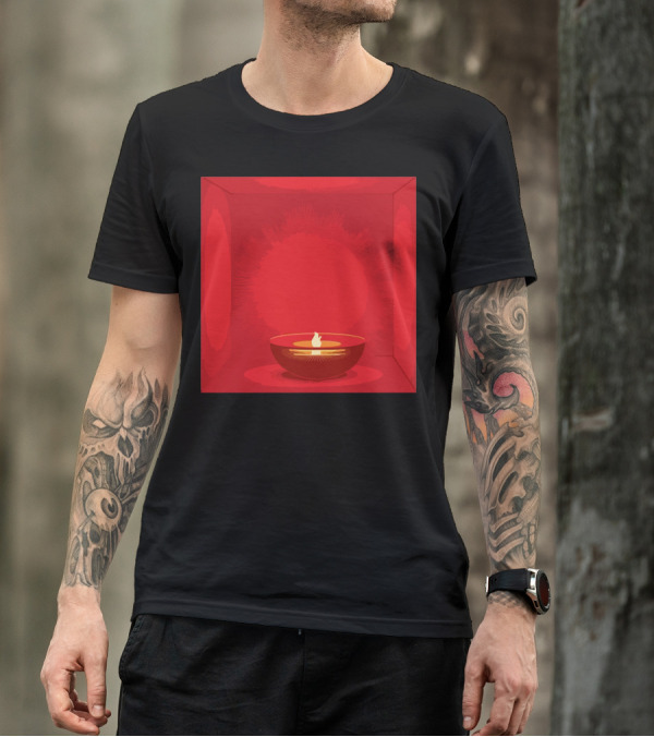 IM Gonna Let It Shine Candle In A Red Glowing Cube T-Shirt