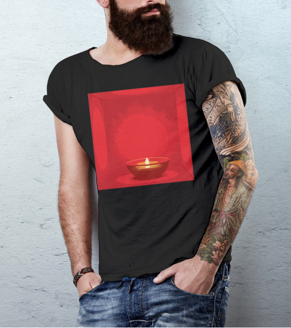 IM Gonna Let It Shine Candle In A Red Glowing Cube T-Shirt