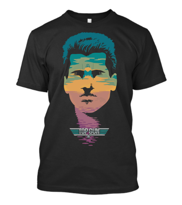 Top Gun Iceman Sunset Flight Reflection T-Shirt