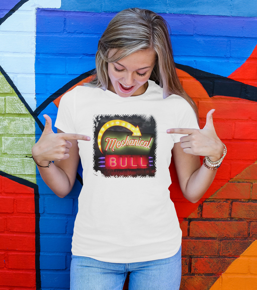Kings Of Leon Mechanical Bull Neon Sign T-Shirt