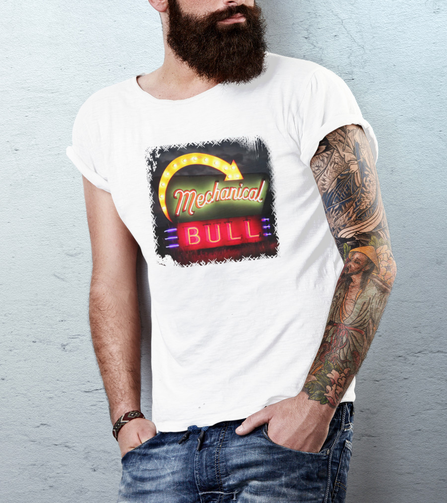 Kings Of Leon Mechanical Bull Neon Sign T-Shirt