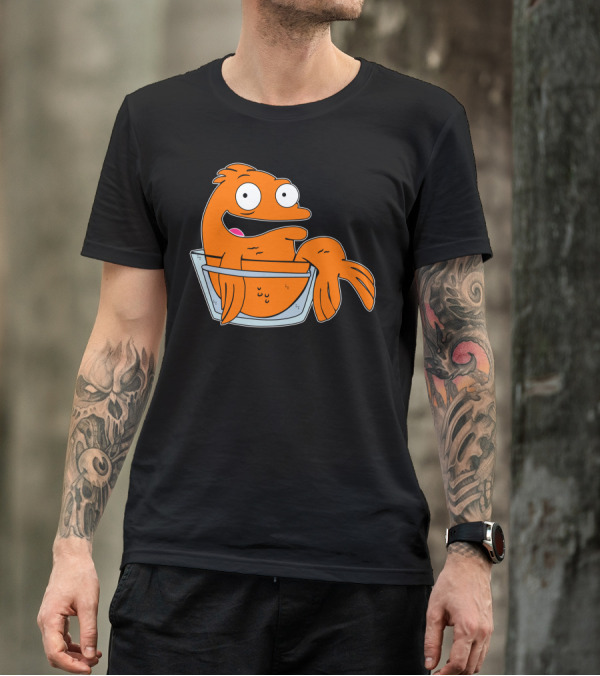 Klaus The Alien Fish Character From American Dad In Fishbowl T-Shirt