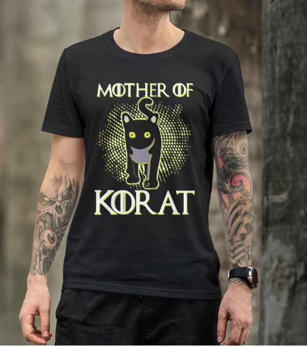 Mother Of Korat Cat With Yellow Eyes T-Shirt