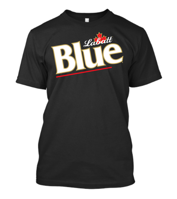 Labatt Blue Beer Logo With Red Maple Leaf T-Shirt