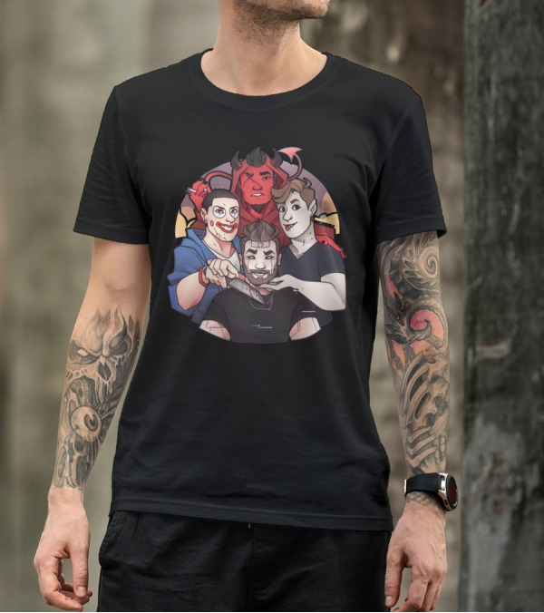 Markiplier Darkiplier Anti-Septic Eye Chica And Demon Friends T-Shirt