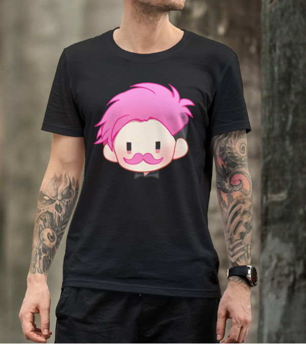 Markiplier Too Pink Hair And Moustache Avatar T-Shirt